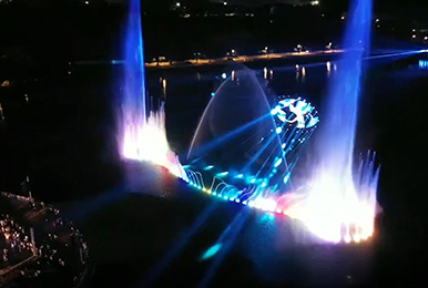 游玩樂園燈光秀 水系山體燈光秀 公園廣場燈光秀